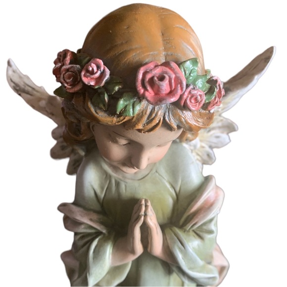 Praying Angel Little Girl Cherub Statue - Picture 8 of 8